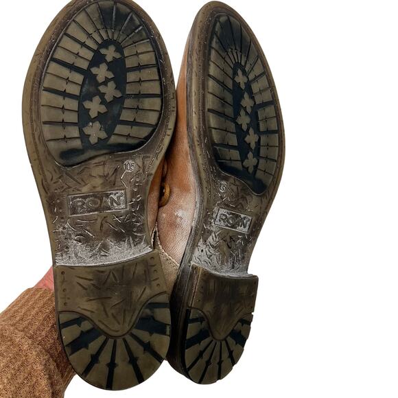 ROAN by Bed Stu Mens Rebel C Derby Shoes 10 Tan Bosco Leather Canvas Distressed main image 4